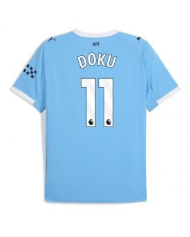 Billige Fotballdrakt Manchester City Jeremy Doku #11 Replika Hjemmedrakt 2025-26 Kortermet Billige Fotballdrakt Manchester City Jeremy Doku #11 Replika Hjemmedrakt 2025-26 Kortermet
